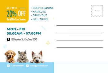 Animal&pets-company-postcard-12 Back