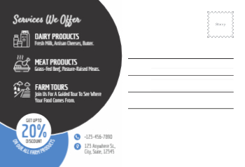 Animal&pets-company-postcard-19 Back