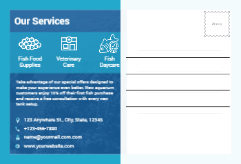 Animal&pets-company-postcard-20 Back