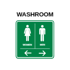 Facility Navigation Sign Front