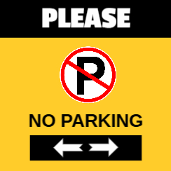 Parking Restriction Marker Front