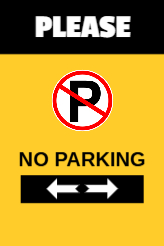 Parking Restriction Marker Front