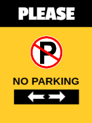 Parking Restriction Marker Front