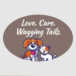 Love. Care. Wagging Tails. Front