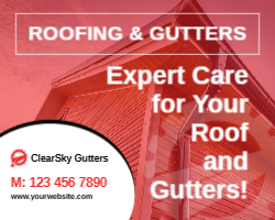 Roofing Gutters Single Side